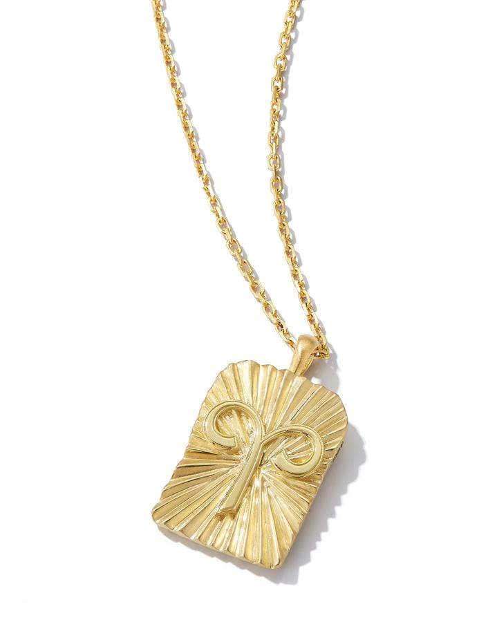 Diamond Aries Pendant Necklace - Image 3