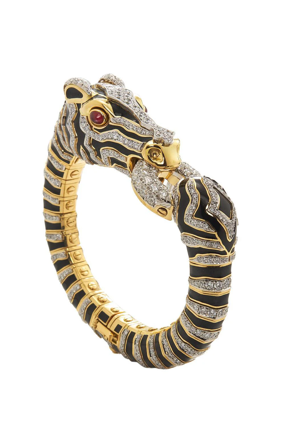 Diamond Black White Zebra Bracelet