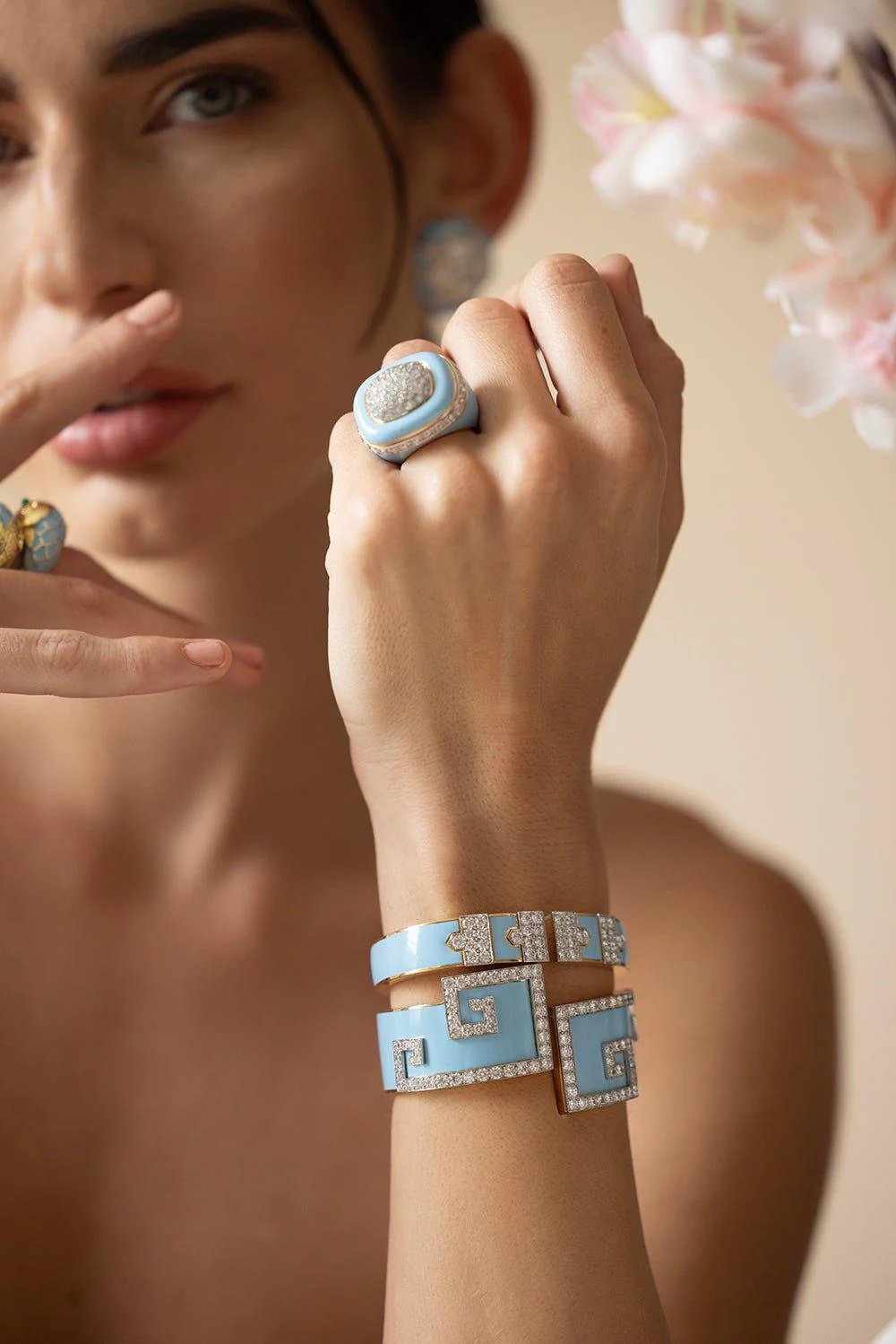 Diamond Light Blue Lane Bracelet - Image 2