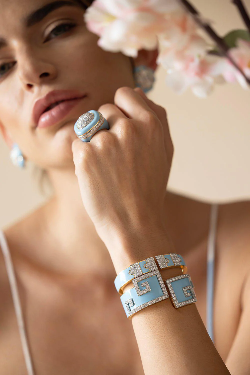 Diamond Light Blue Lane Bracelet - Image 3