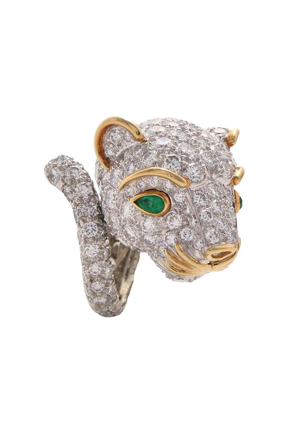 Diamond Lion Ring