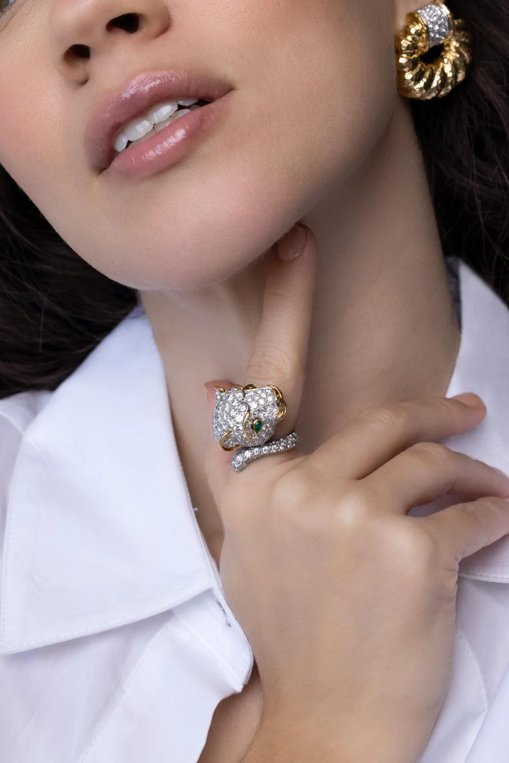 Diamond Lion Ring - Image 2