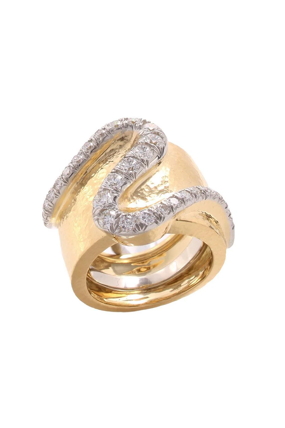 Diamond Squiggle Ring