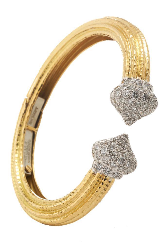 Diamond Sugar Cap Cuff Bracelt