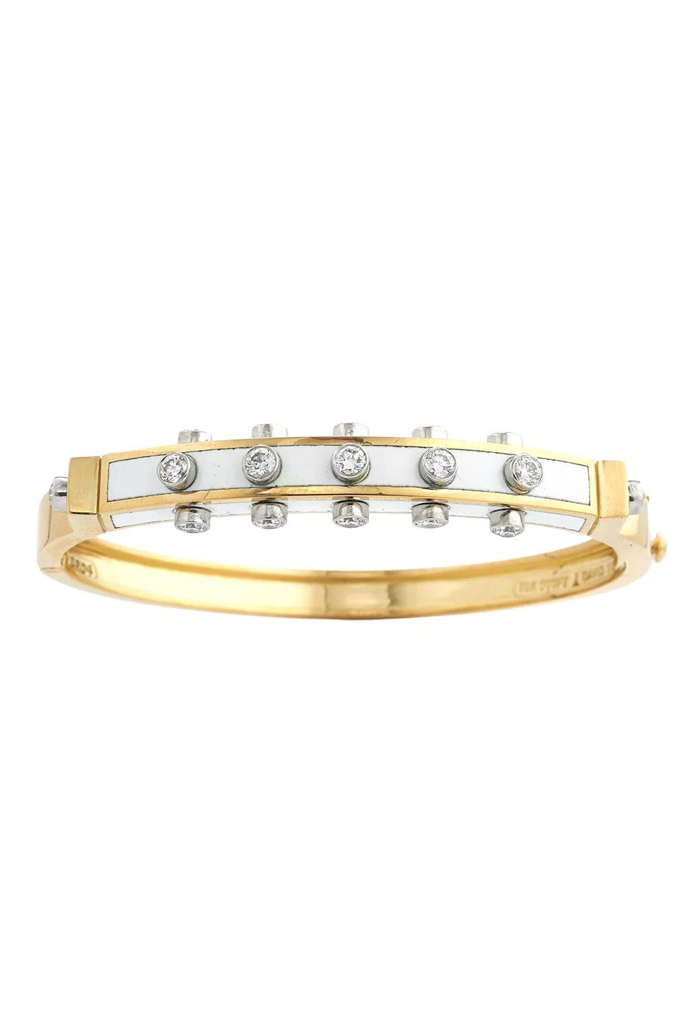 Diamond White Studlette Bangle Bracelet