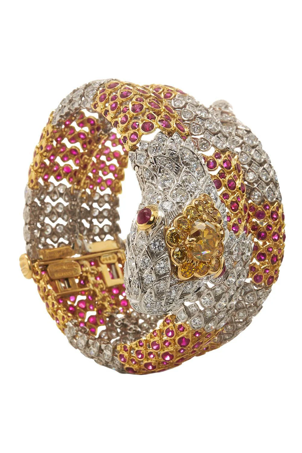 Diamond Wrapped Snake Bracelet