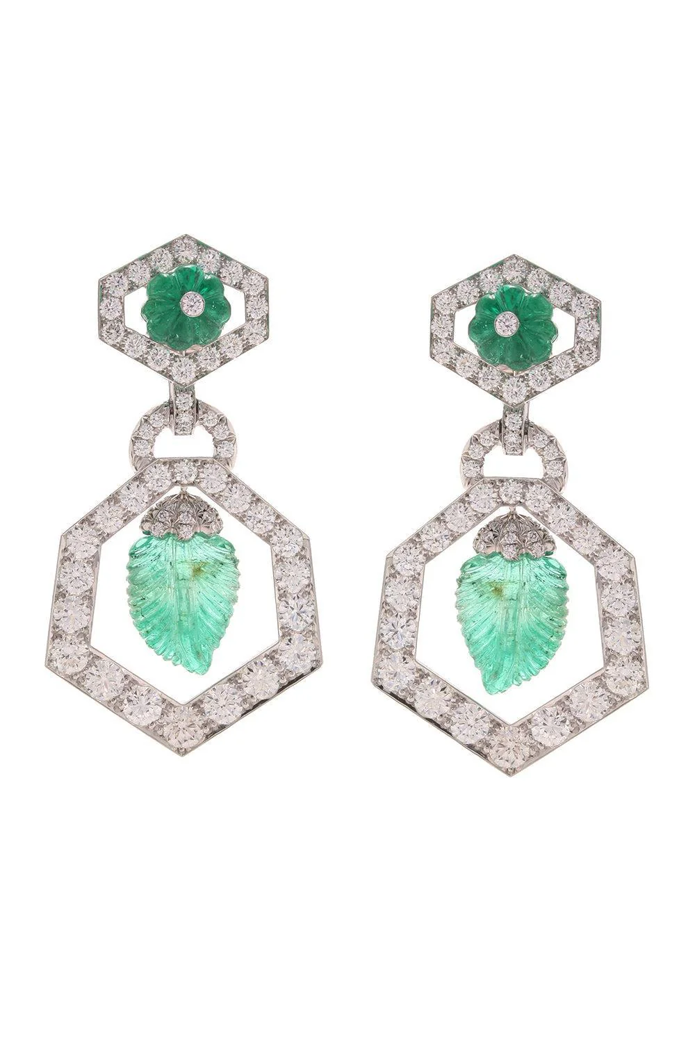 Emerald Pas De Deux Earrings