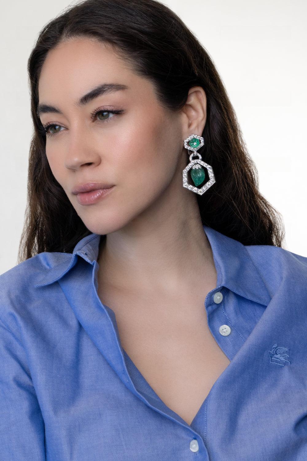 Emerald Pas De Deux Earrings - Image 3