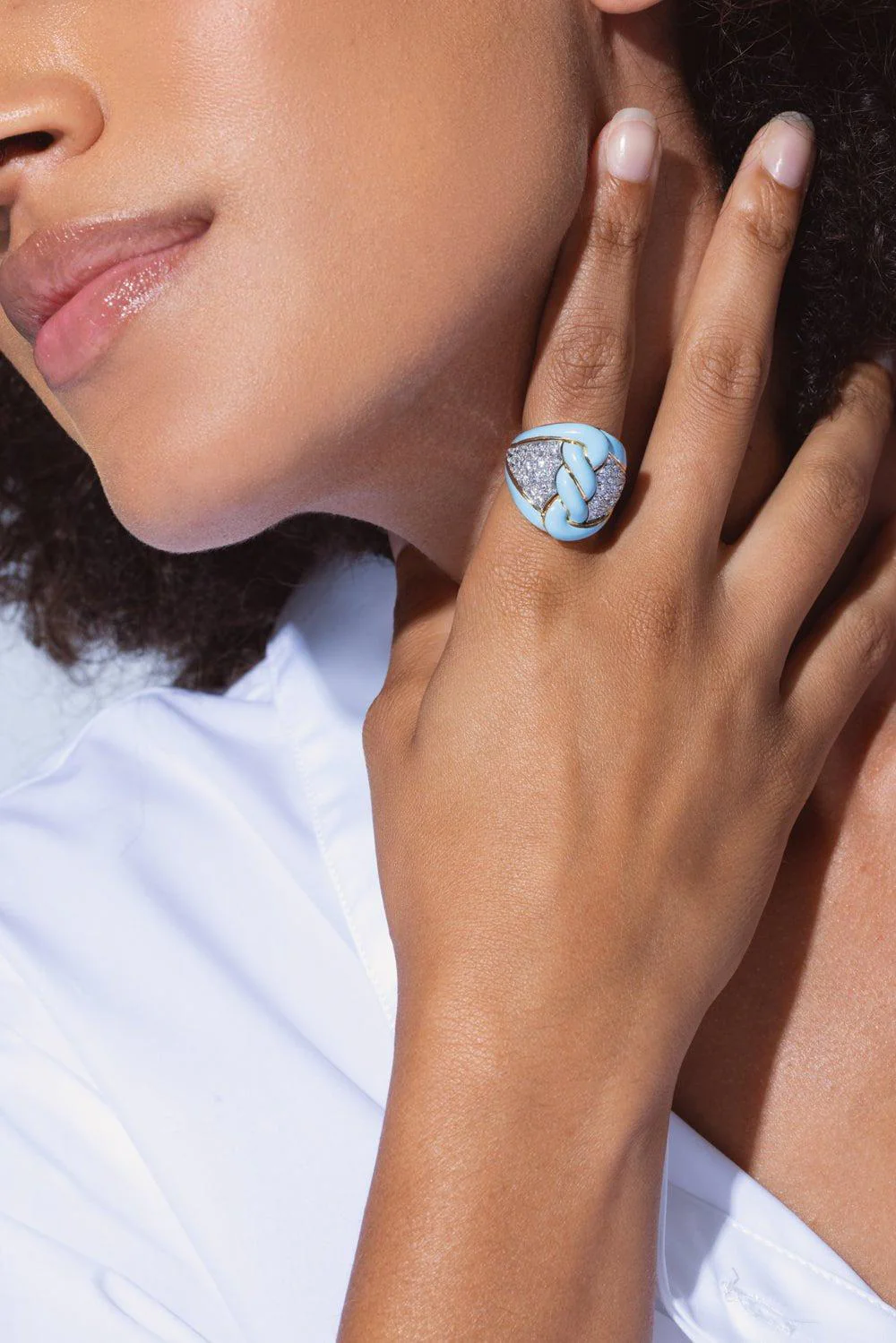 Enamel Rope Ring - Image 4