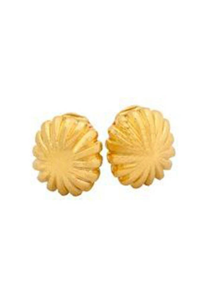Fluted Dome Earrings