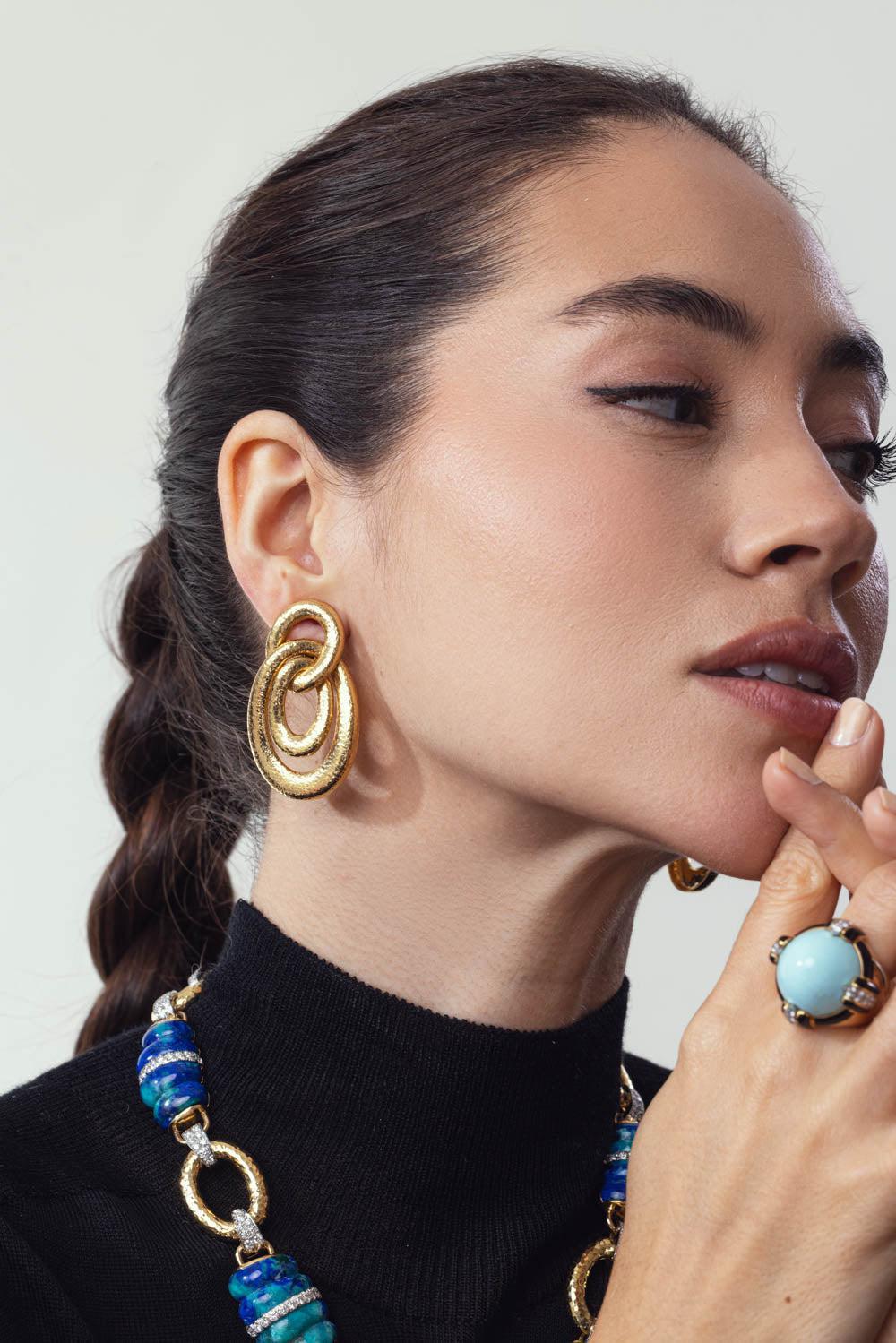 Hammered Earrings - Image 4