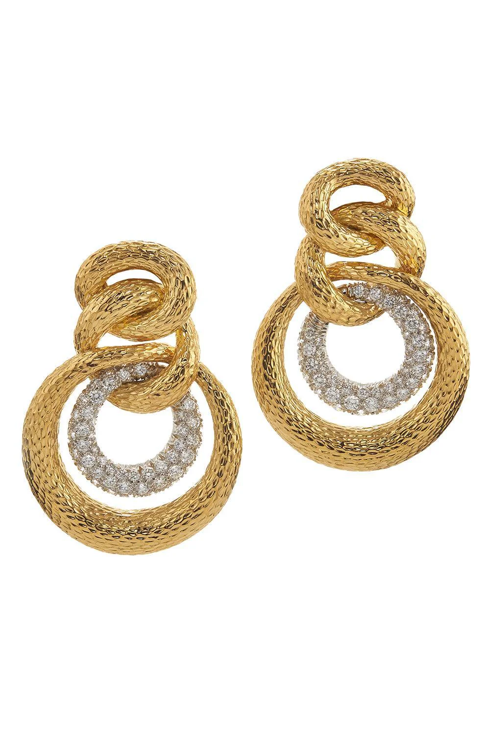 Hammered Madison Hoop Earrings