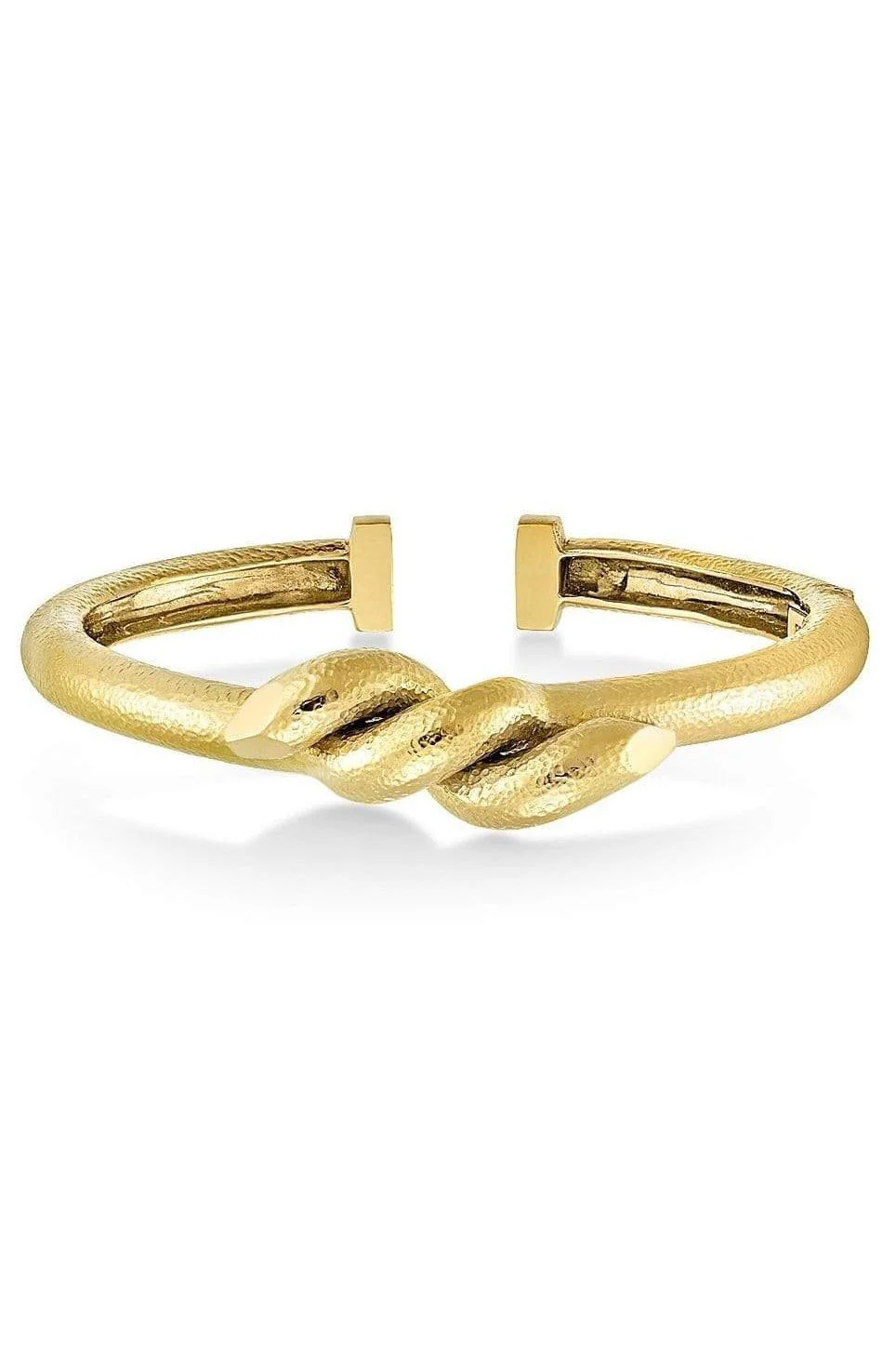 Hammered Twisted Nail Bangle