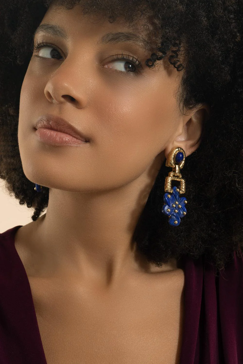 Lapis Lazuli Endless Knot Earrings - Image 5