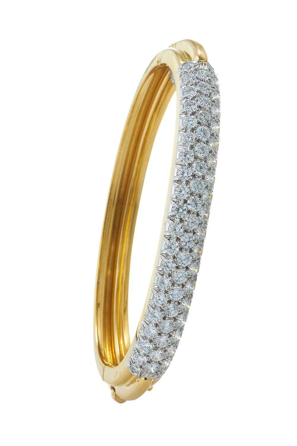 Pave Diamond Bangle Bracelet