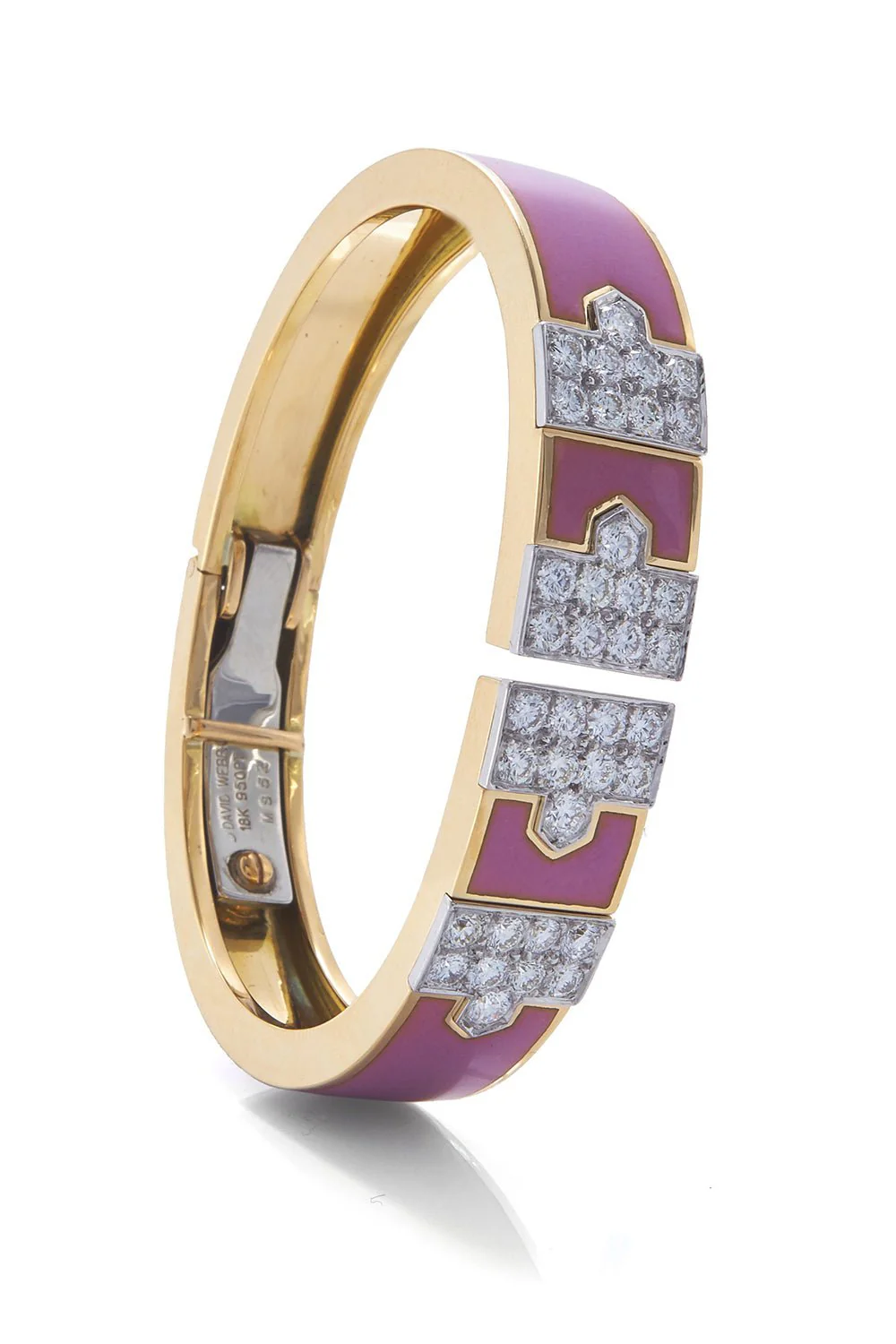 Pink Enamel Lane Bracelet