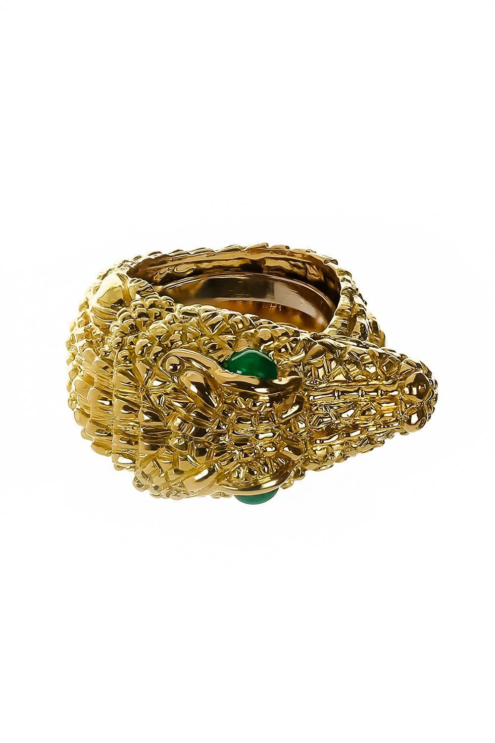 Repousse Alligator Ring