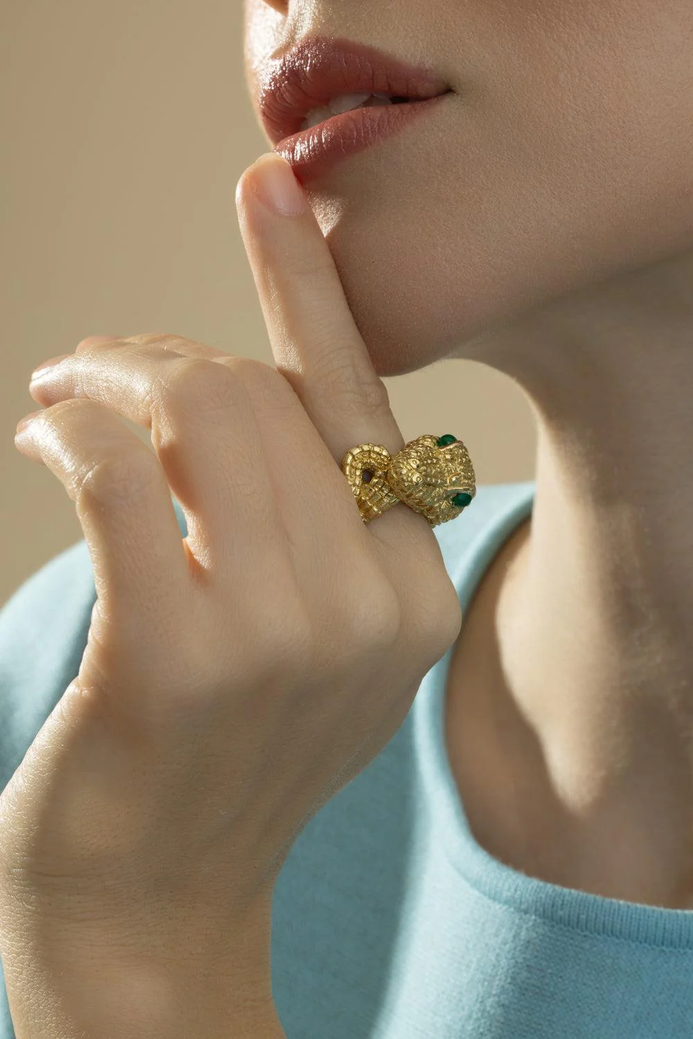 Repousse Alligator Ring - Image 3