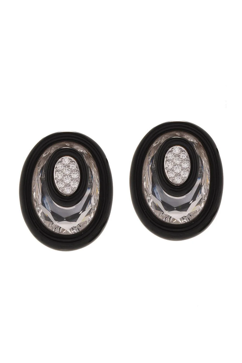 Rock Crystal Searchlight Earrings
