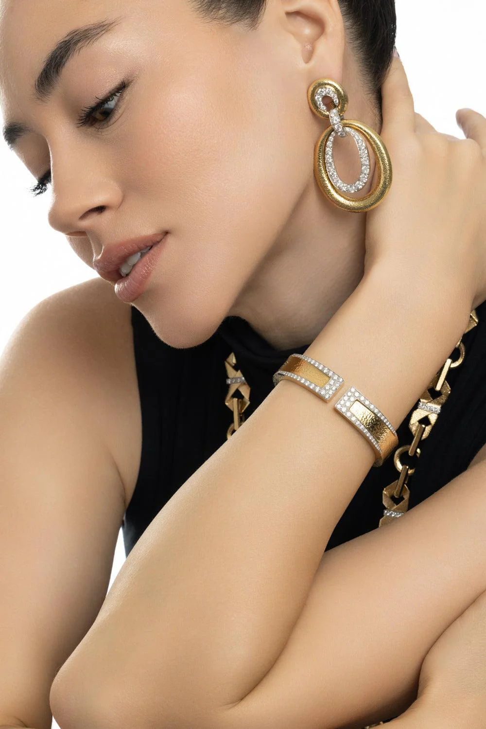 Slim Gap Cuff Bracelet - Image 2