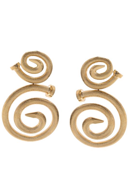 Spiral Nail Earrings