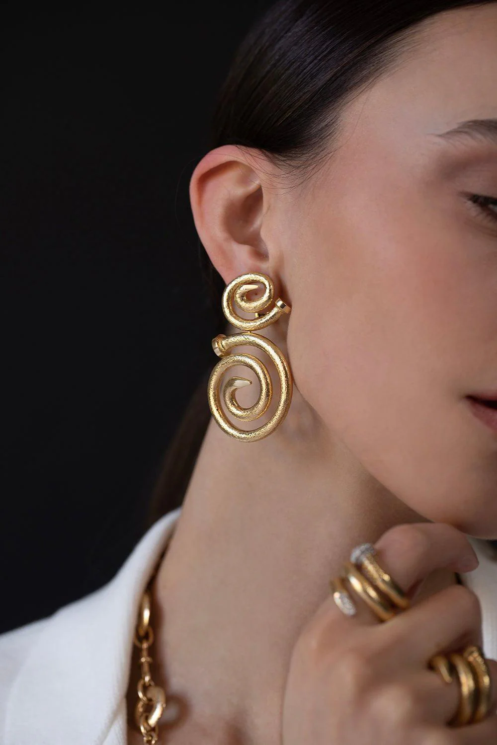Spiral Nail Earrings - Image 3