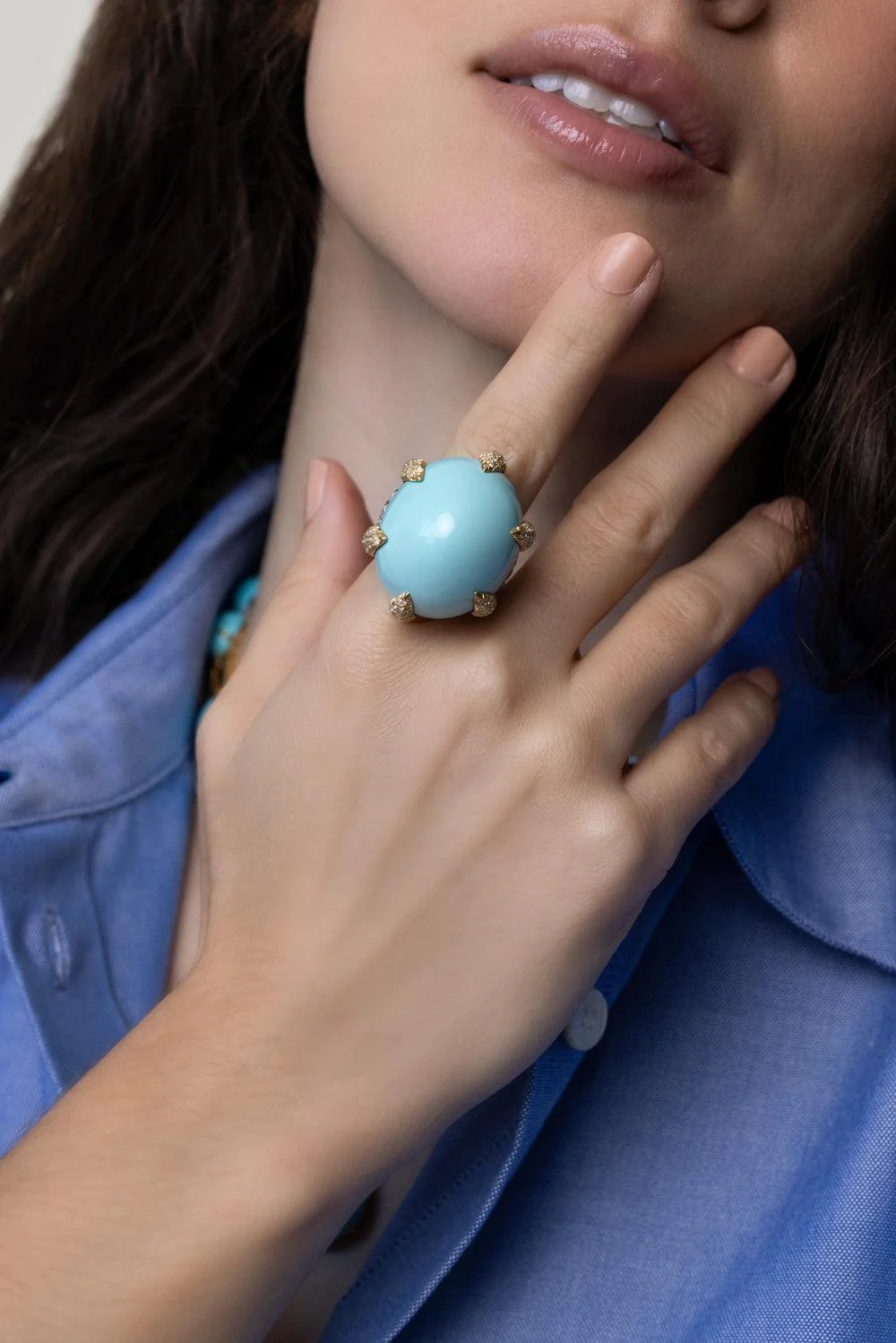 Turquoise Talon Ring - Image 2