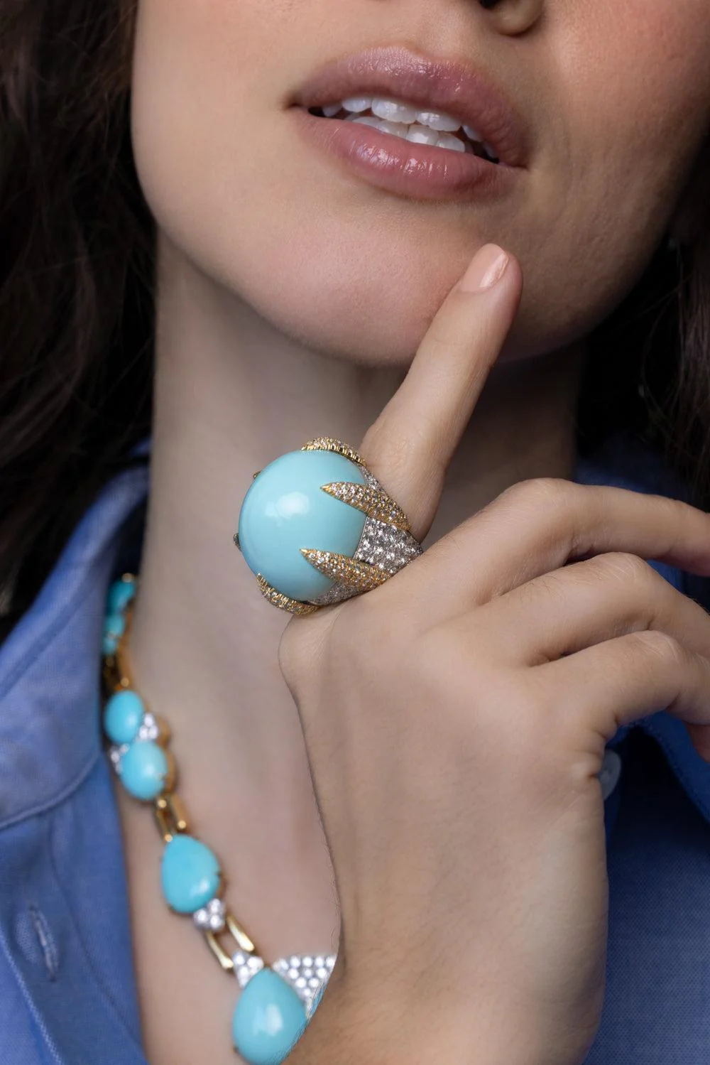 Turquoise Talon Ring - Image 3