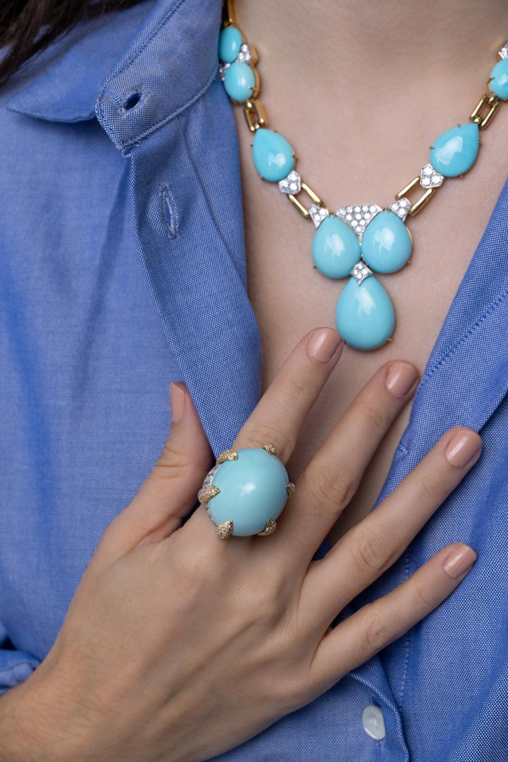 Turquoise Talon Ring - Image 4