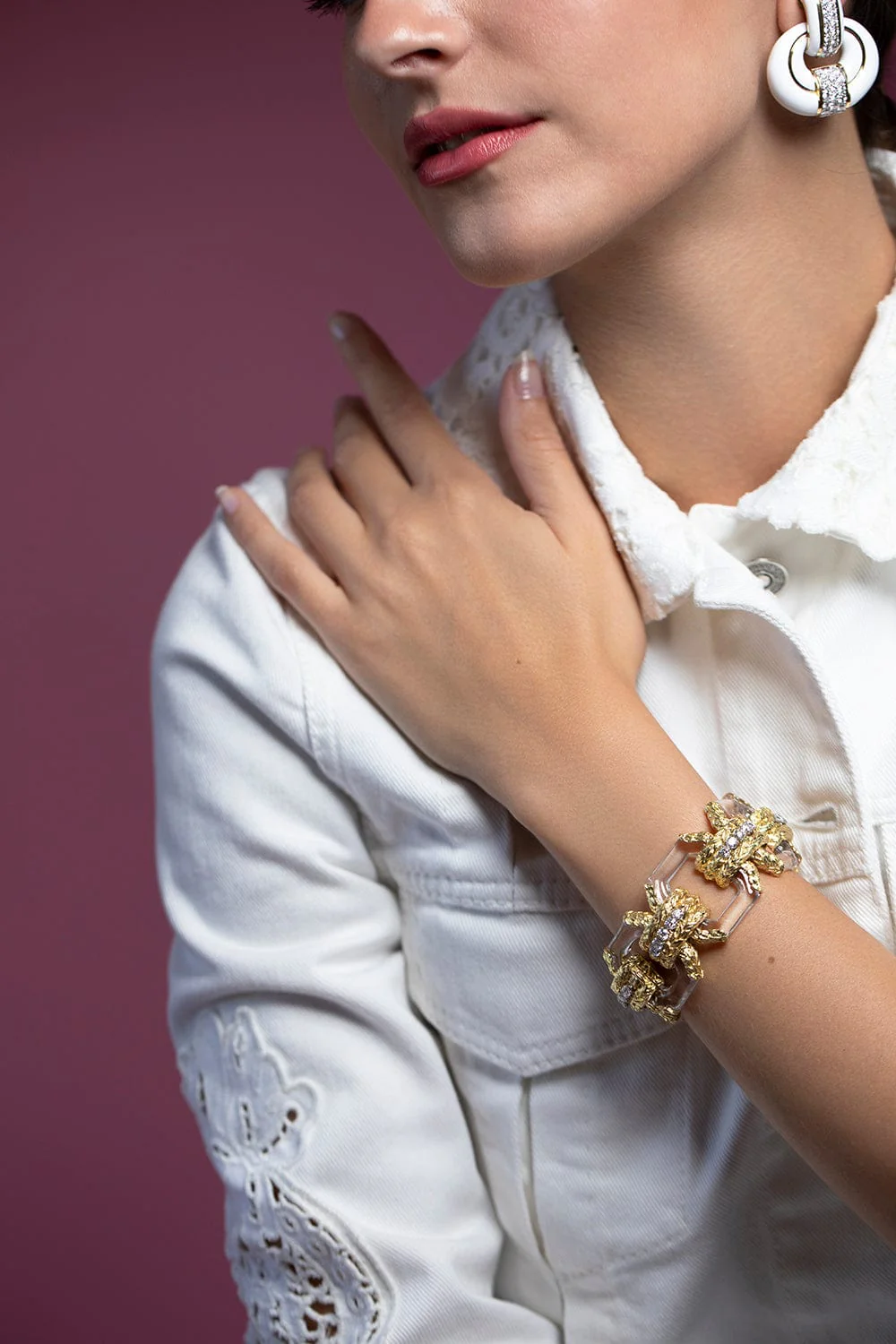 Twilight Crystal Diamond Laurel Bracelet - Image 2