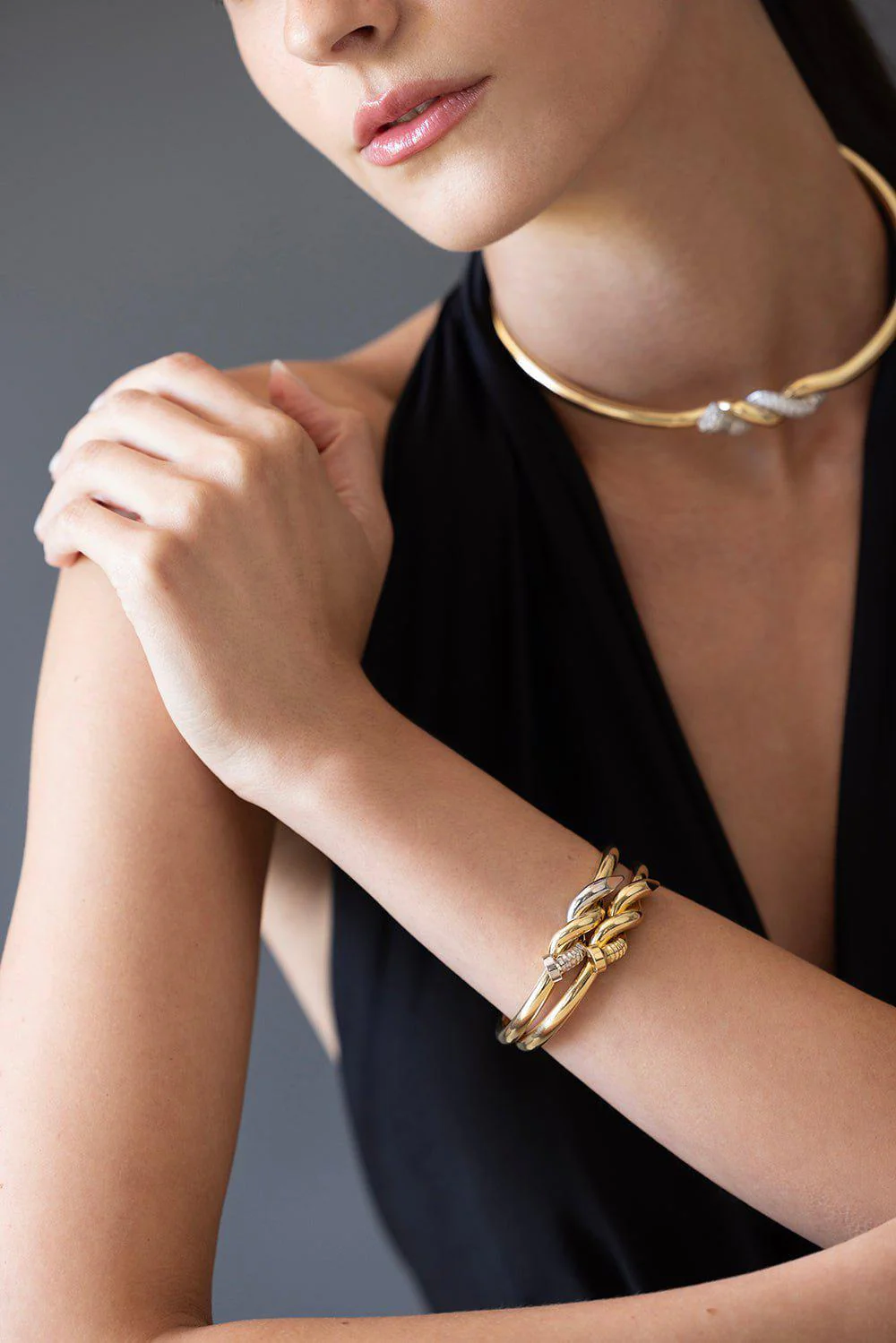 Twisted Nail Cuff Bracelet - Image 2