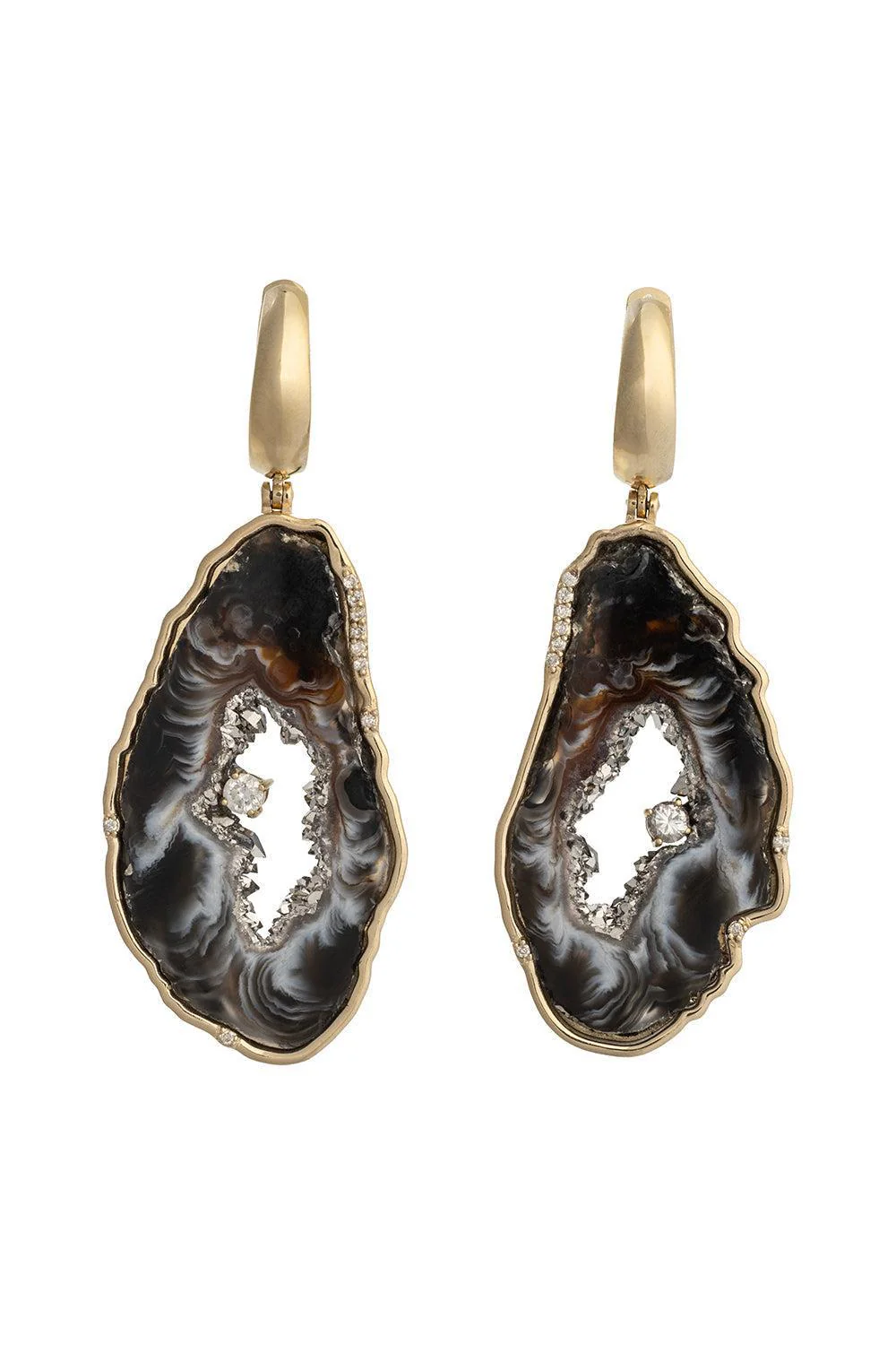 Agate Slice Earrings