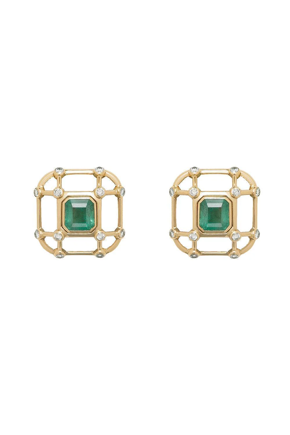 Emerald Crystal Earrings