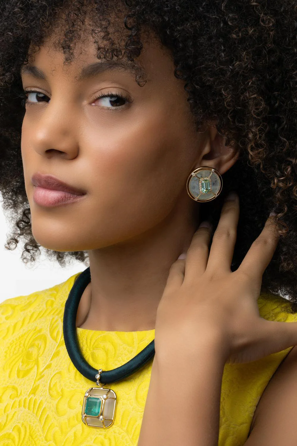 Tourmaline Sphere Earrings - Image 4