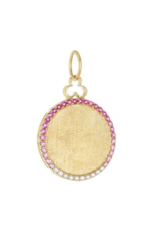 Classic Pink Ombre Disc Charm