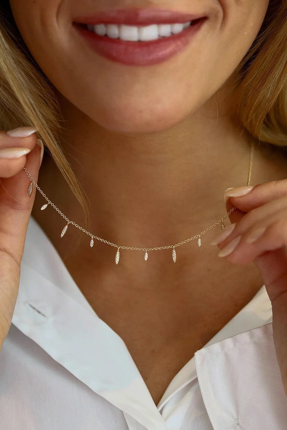 Deluxe Diamond Eleven Wishes Necklace - Image 2