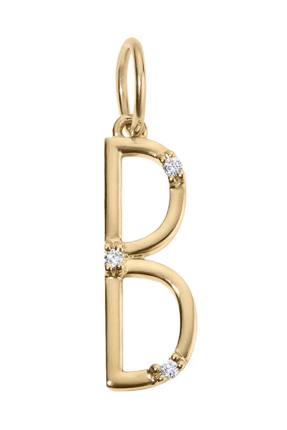 Diamond Letter Charm
