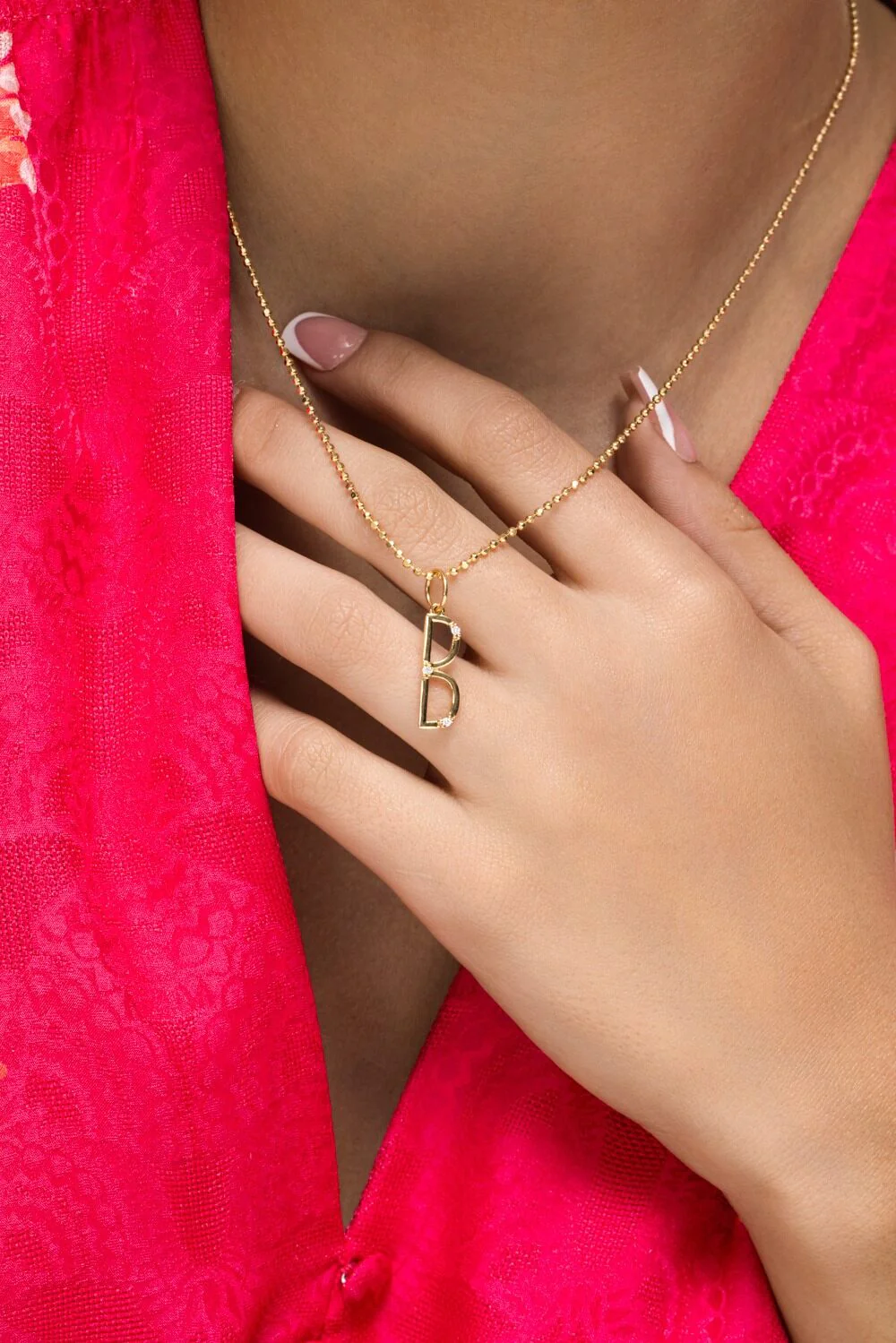 Diamond Letter Charm - Image 2