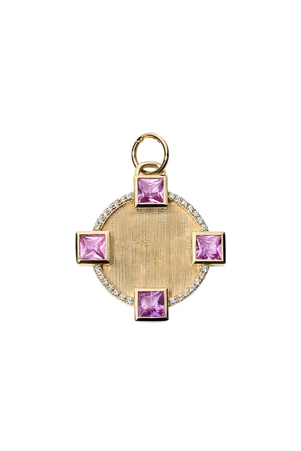 Pink Sapphire Club Charm