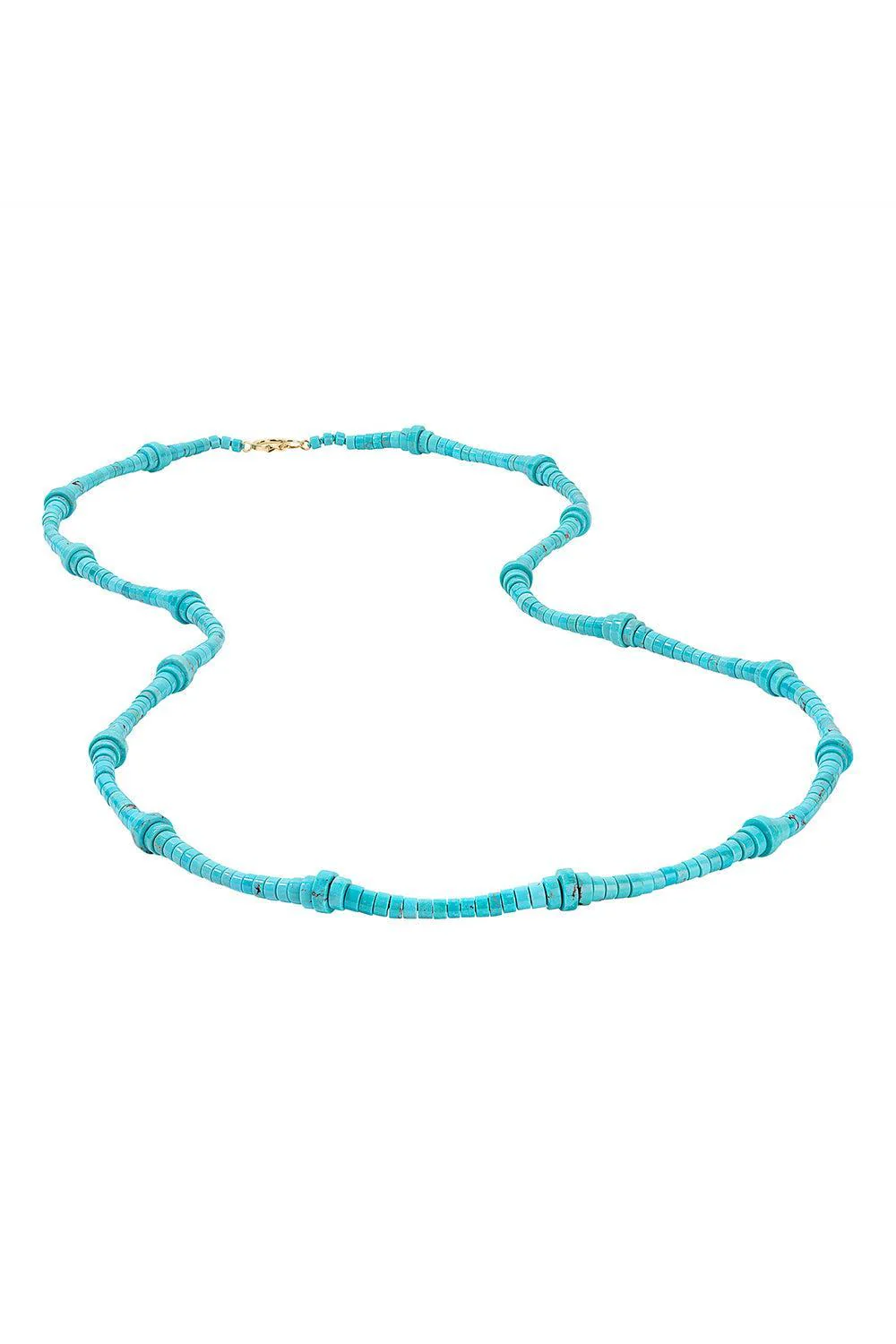 Turquoise Button Bead Necklace - Image 3
