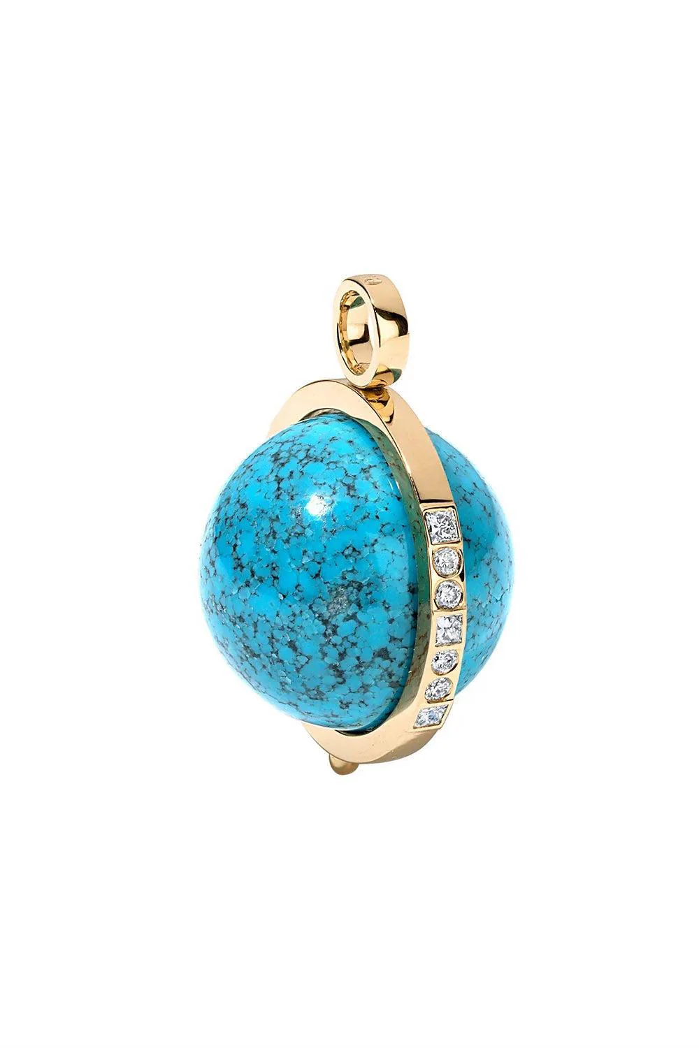 Turquoise Deluxe Cosmic Spinner Pendant - Image 4