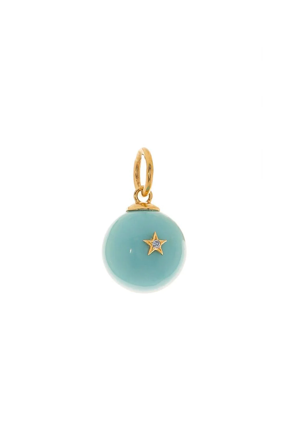 Turquoise Morning Star Charm