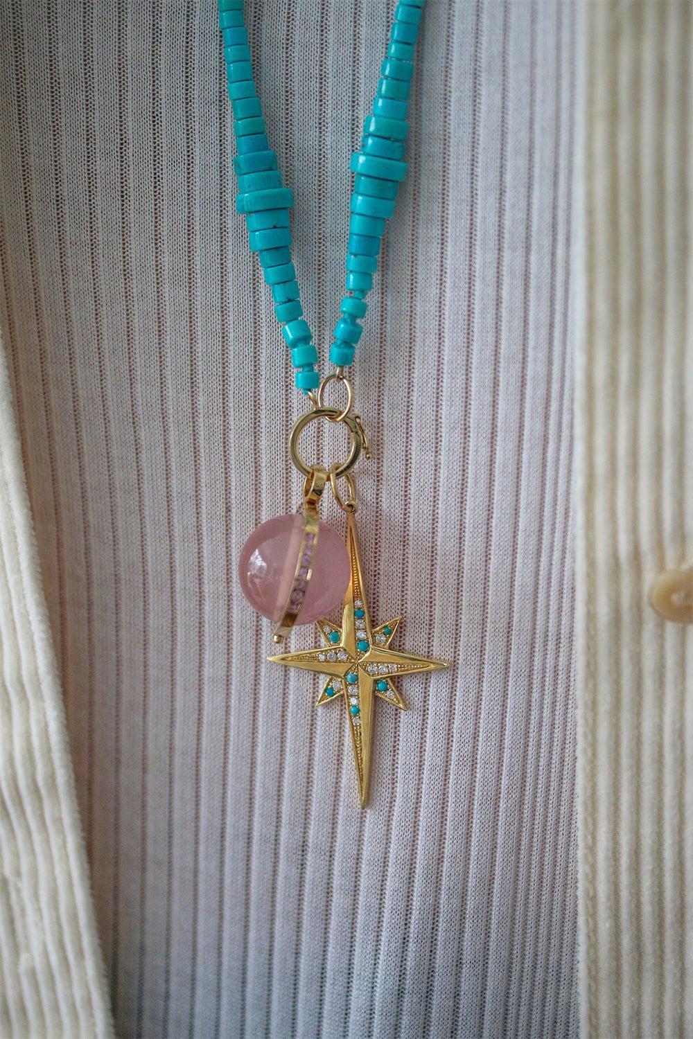 Turquoise Mozart Strand Beaded Necklace - Image 2