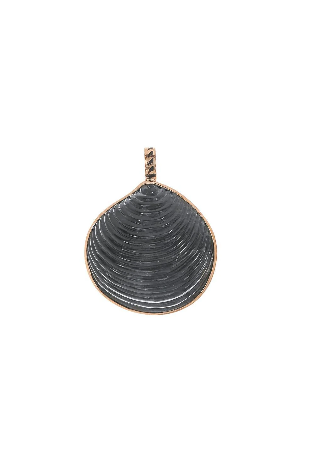 Blue Tigers Eye Shell Pendant