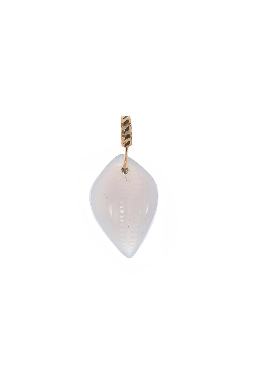 Chalcedony Cowry Shell Pendant