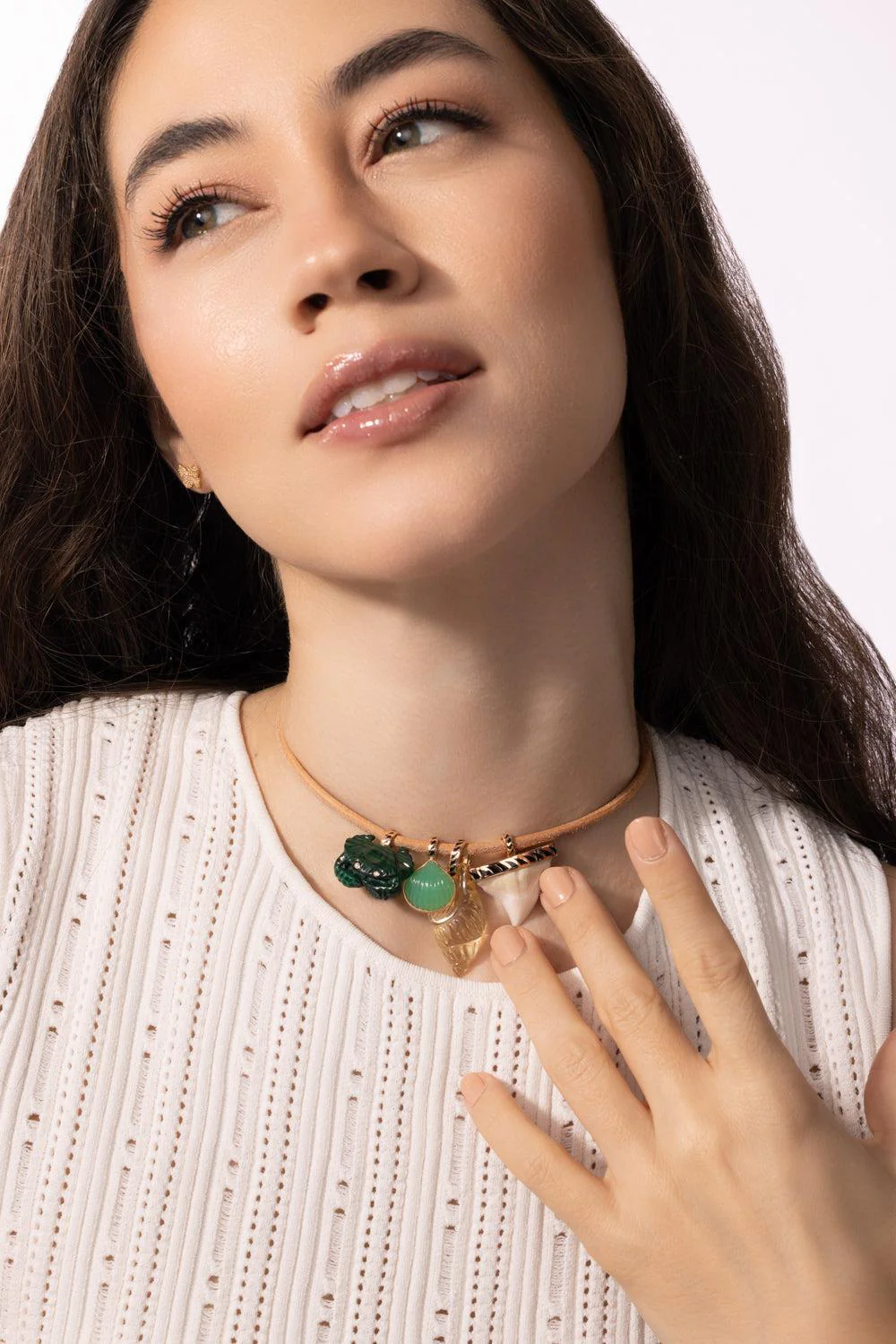 Chrysoprase Shell Pendant - Image 3