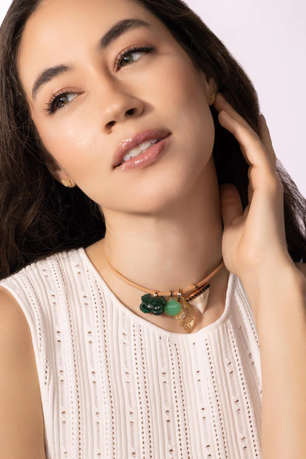 Chrysoprase Shell Pendant - Image 4