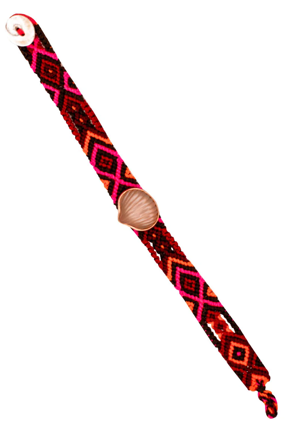 Classic Carved Blonde Coral Anadara Mexican Bracelet