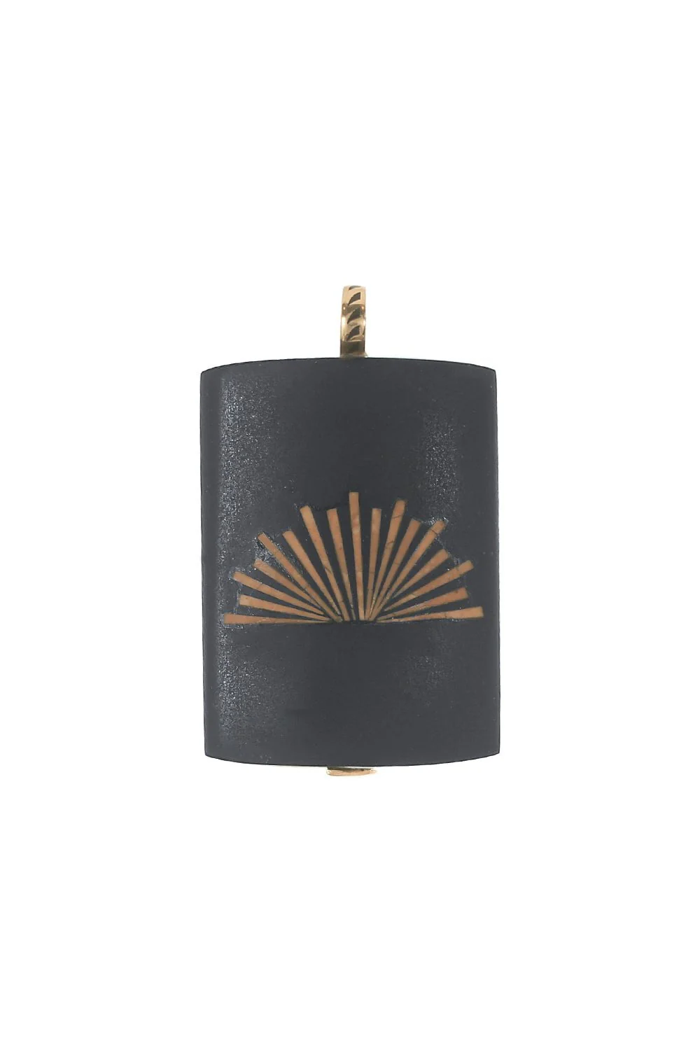 Grande Jasper Onyx Rising Sun Inlay Pendant