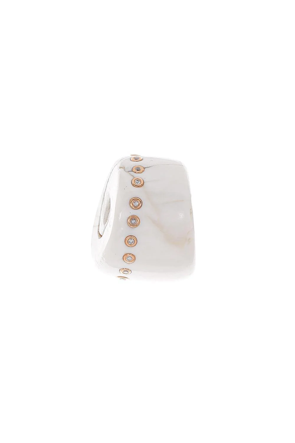 Grande Natural Diamond Shell Bead